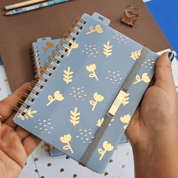 Caderno Aramado A6 Flores - DAC
