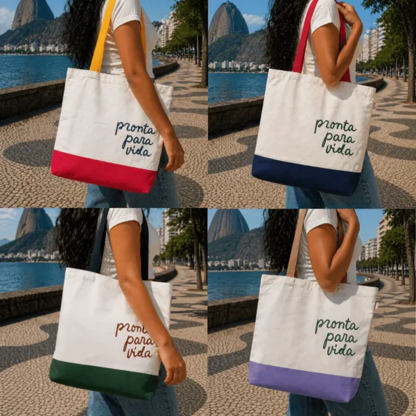 Ecobag Pronta para Vida G 35x41cm - FLORIE - UND