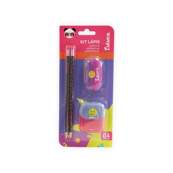 Kit Escolar 4 Peças Luluca - SKYPAPER - BLISTER