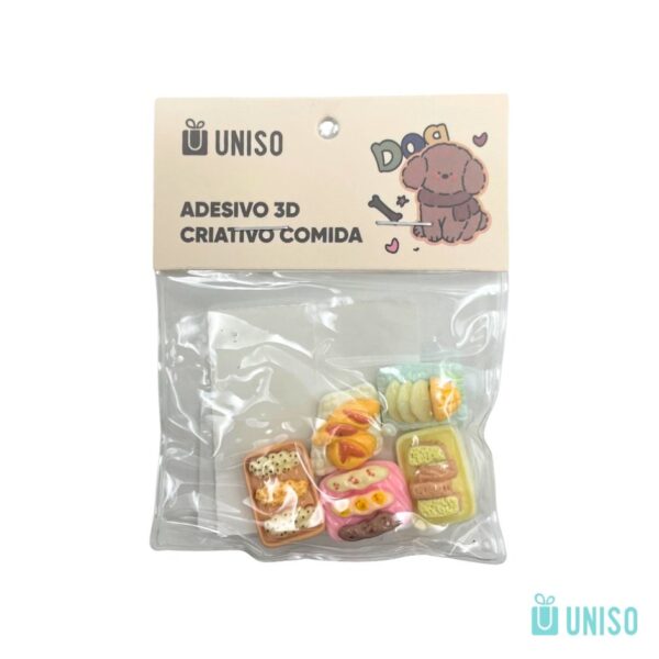 Adesivo 3D Criativo Fofuras 2x2cm - UNISO - UND