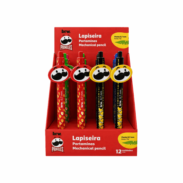 Lapiseira Plástica Divertida 0.7mm PRINGLES - BRW - UND