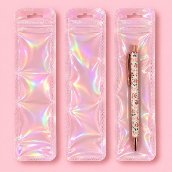 Embalagem Color  p/ Caneta 22 x 5,5 cm - IMPORTADO - PACOTE 24 UND