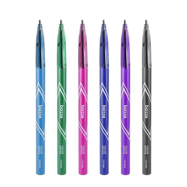 Caneta Esferográfica Color Office 1.0mm - TRIS BAZZE - POTE 24 UND