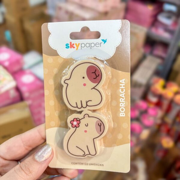 Borracha Capivara c/ 2 Und - SKYPAPER - BLISTER