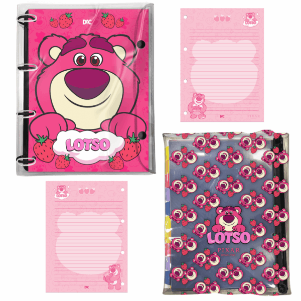 Refil de Folhas para Fichário Universitário Ursinho Lotso - DAC