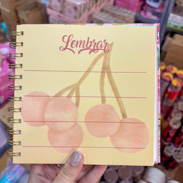 Caderno Planner Flores 16x16cm 80 Fls - SKYPAPER - UND