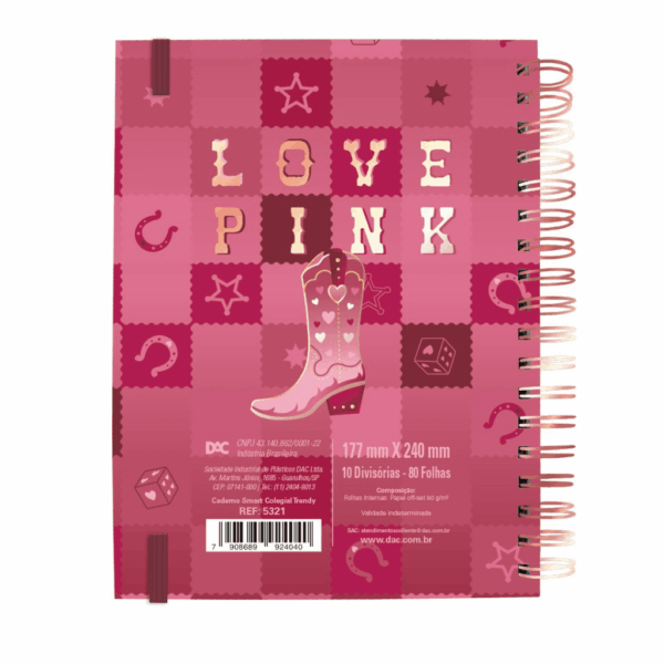 Caderno Smart Colegial Trendy 80 fls - DAC