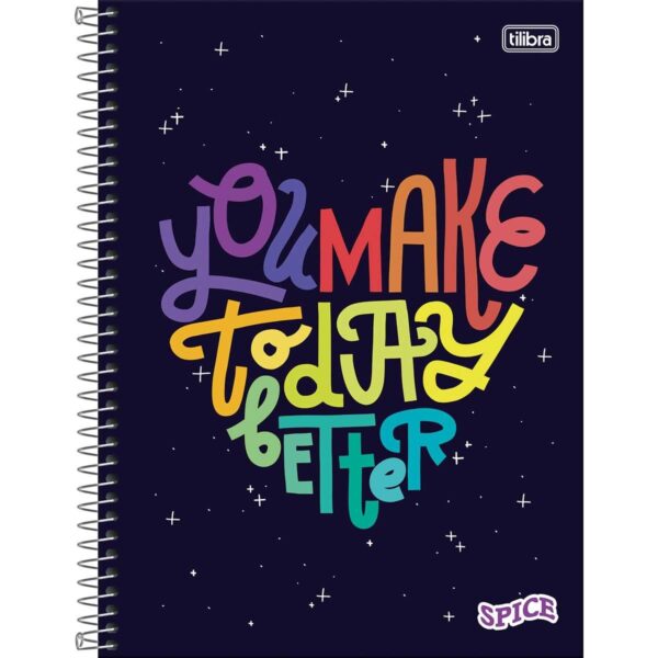 Caderno Universitário Espiral 10 M 160 fls SPICE FEMININO - TILIBRA - UND