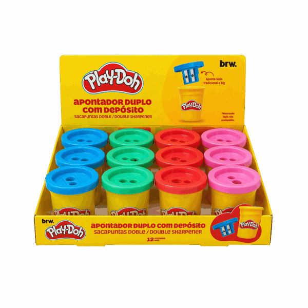 Apontador Duplo c/ Depósito PLAY-DOH - BRW - UND