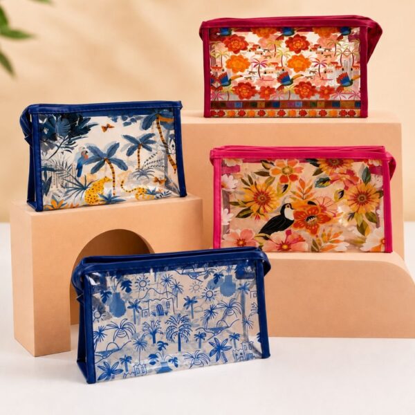 Necessaire Plástica Estampada Brisa de Verão 20 x 12 x 8 cm – IMPORTADO – UND