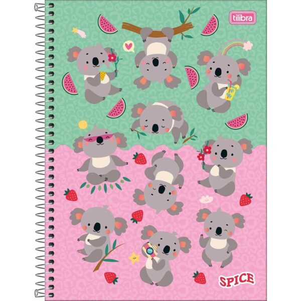 Caderno Universitário Espiral 1M 80 fls SPICE FEMININO - TILIBRA - UND