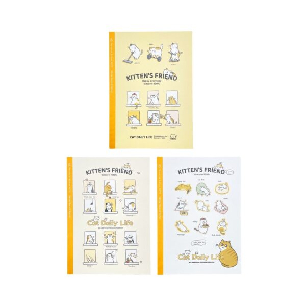 Caderno A5 Pautado Gatos Kitten's Friends 14,5x21cm - UNISO - UND