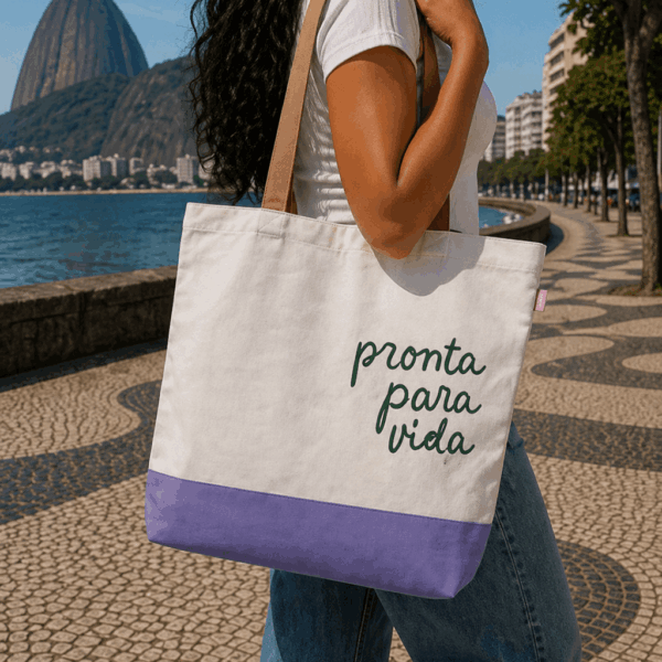 Ecobag Pronta para Vida G 35x41cm - FLORIE - UND