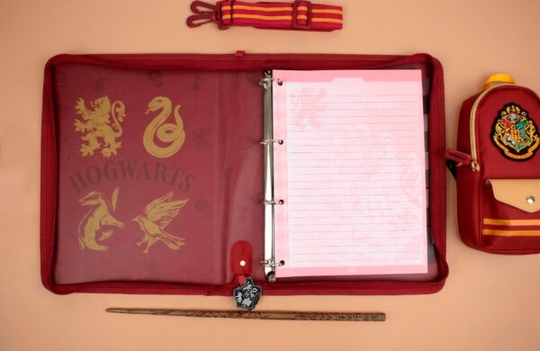Fichário LUXO Universitário c/ Zíper Harry Potter 26,7x 32,8x 40cm - DAC