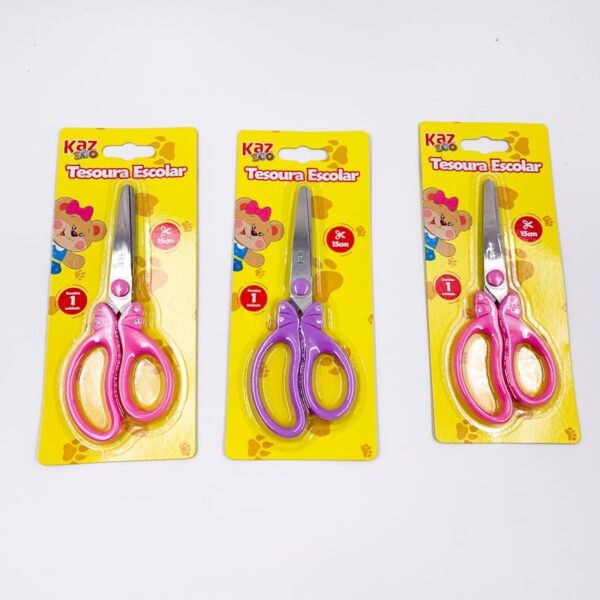 Tesoura fofa Borboleta Brilho 15 cm KAZ
