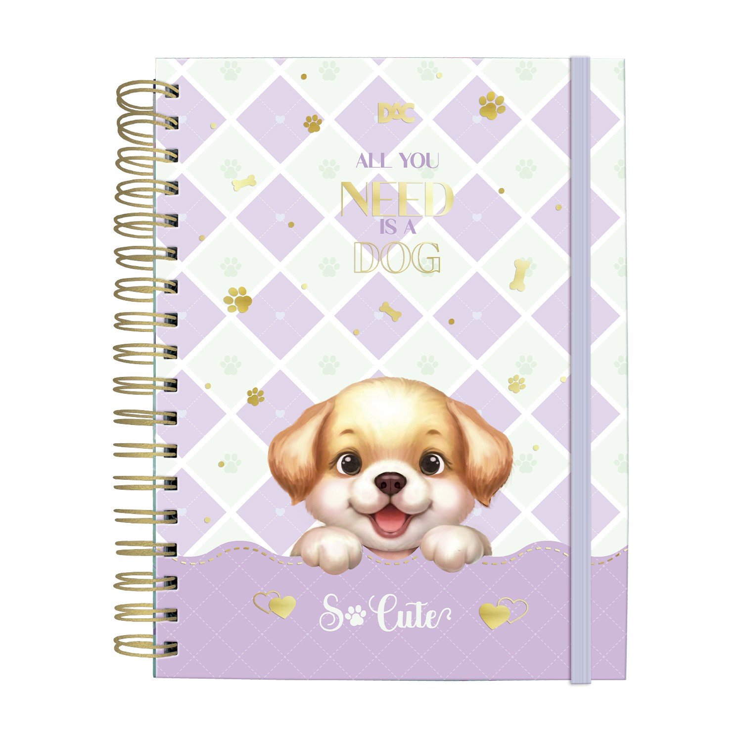 Caderno Smart Colegial So Cute Dog 80 fls - DAC