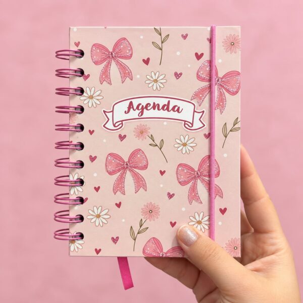 Agenda Permanente Lacinhos 10,4x14,2cm 160 Fls - IMPORTADO - UND