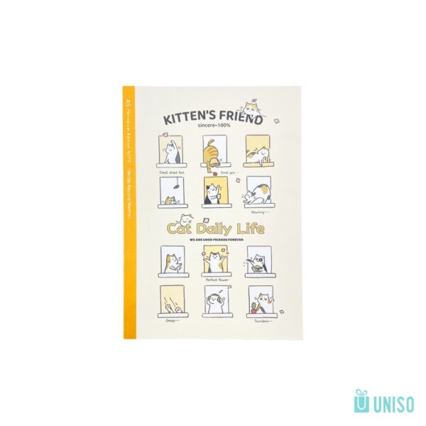 Caderno A5 Pautado Gatos Kitten's Friends 14,5x21cm - UNISO - UND