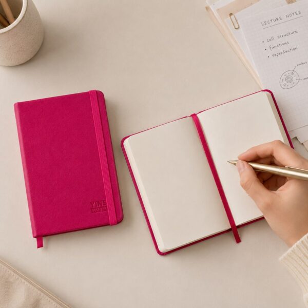 Caderneta A6 sketchbook s/Pauta ROSA 14,5x9,5cm 96Fls - YINS PAPER - UND