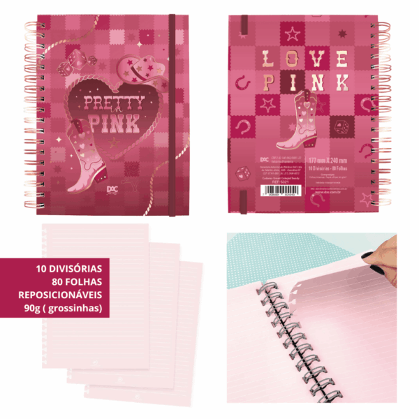Caderno Smart Universitário 10 Divisórias Trendy 80 fls - DAC