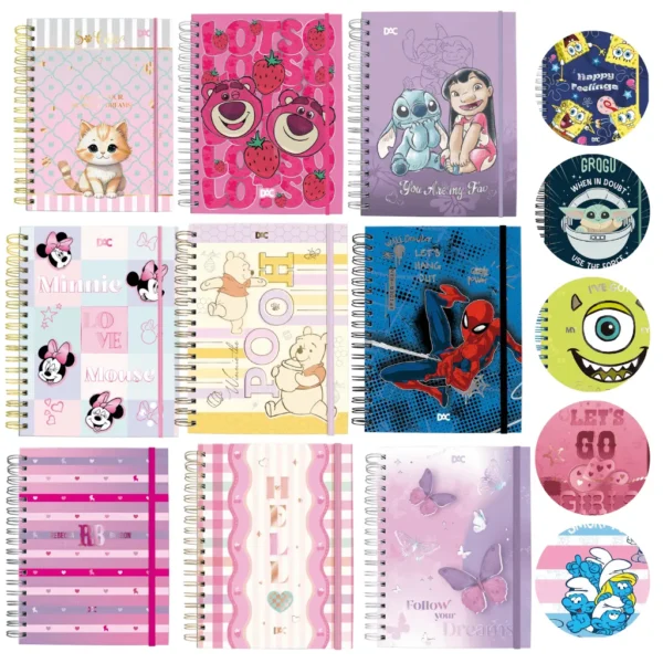 Caderno Smart Colegial 10 Divisórias 80 fls DAC - MODELOS