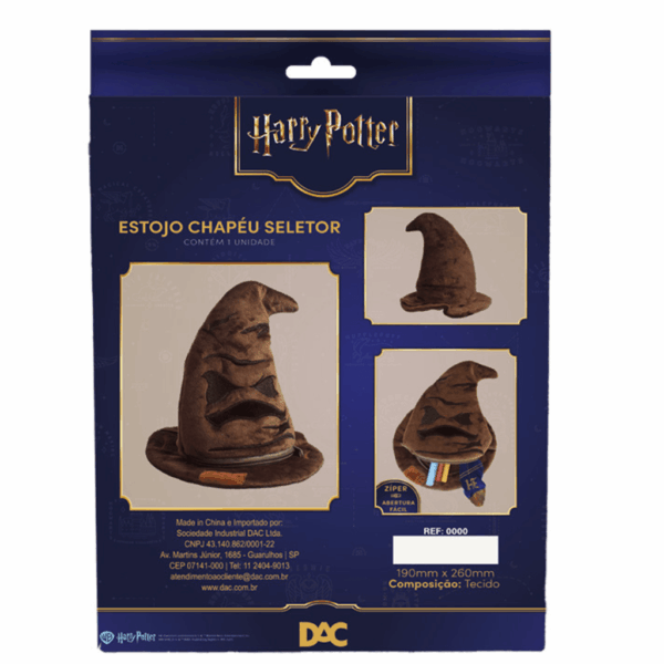 Estojo Fluffy Pelúcia Chapéu Seletor Harry Potter - DAC