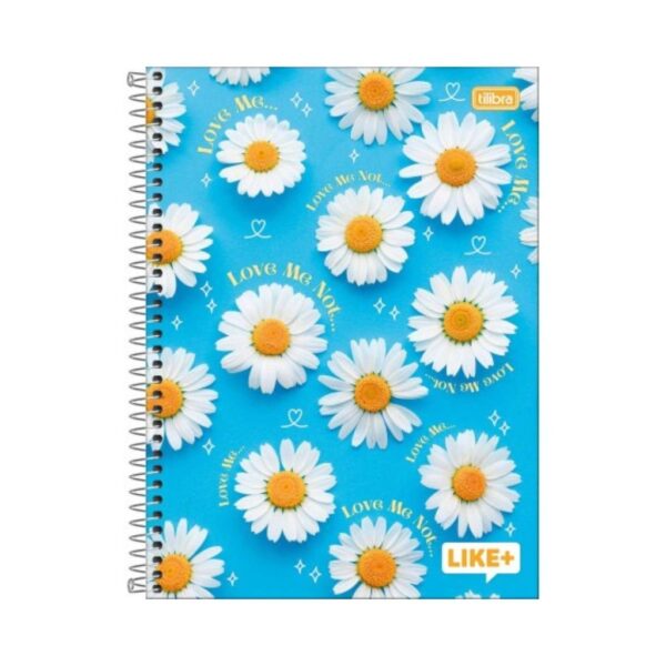 Caderno Espiral Capa Dura Universitário 1M Like+ Feminino 20x27,5cm 96 Fls - TILIBRA - UND